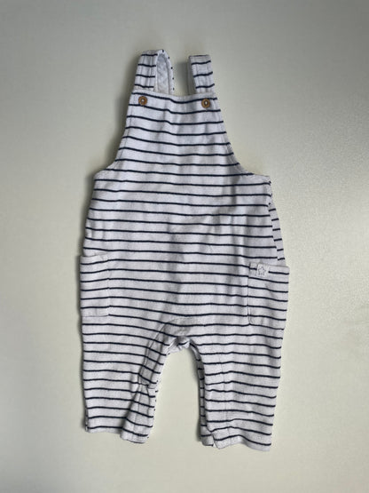 Marks & Spencer Stripe Knit Overalls - Size 6-9
