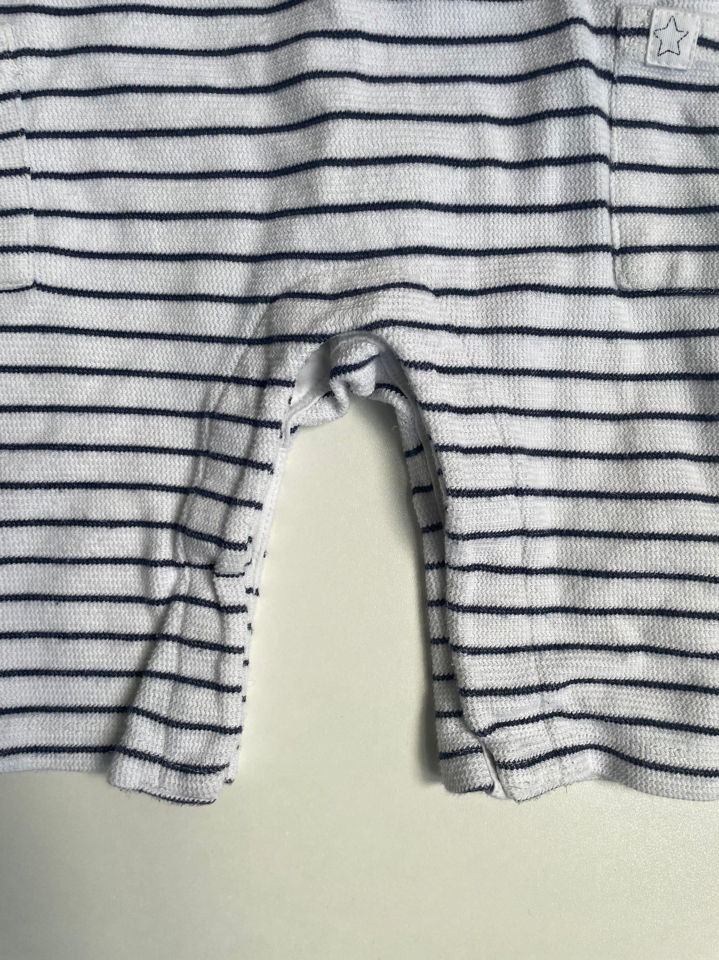 Marks & Spencer Stripe Knit Overalls - Size 6-9