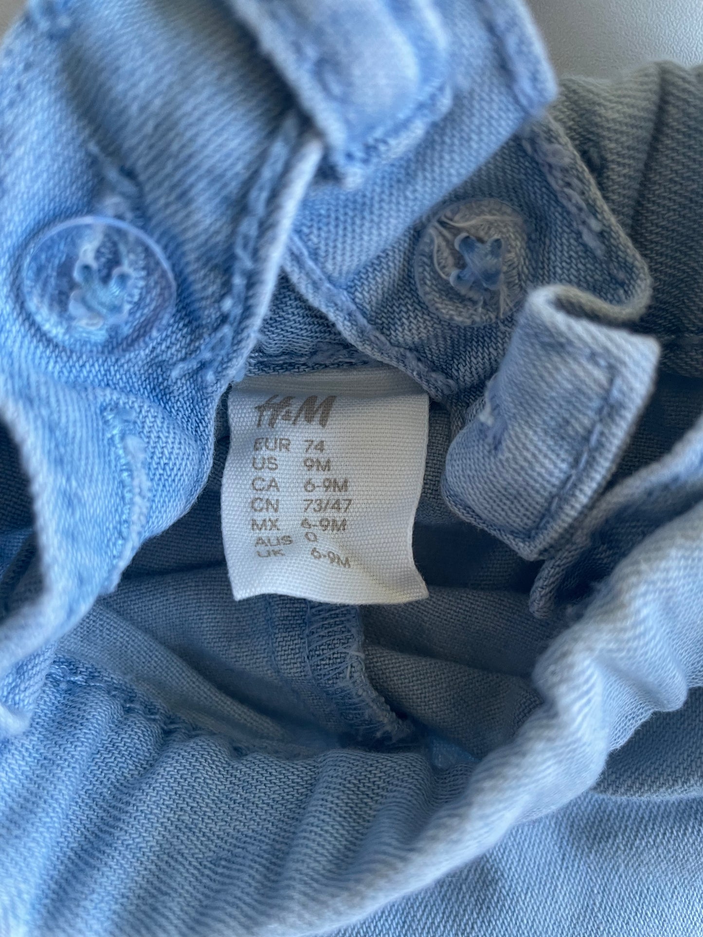 H&M Denim Overalls - 6-9 months