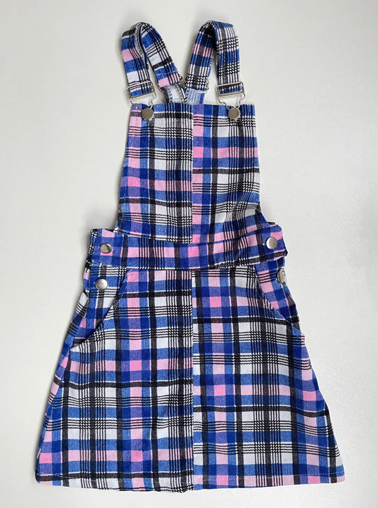 Checkered Pinafore - Size 7