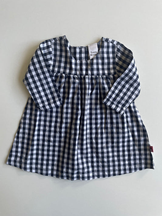 Teeny Weeny Checkered Dress - Size 3-6 months BNWT
