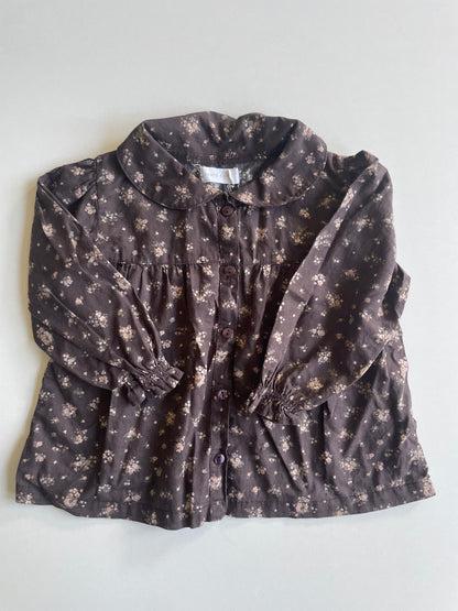 Jamie Kay Brown Floral Shirt - Size 1