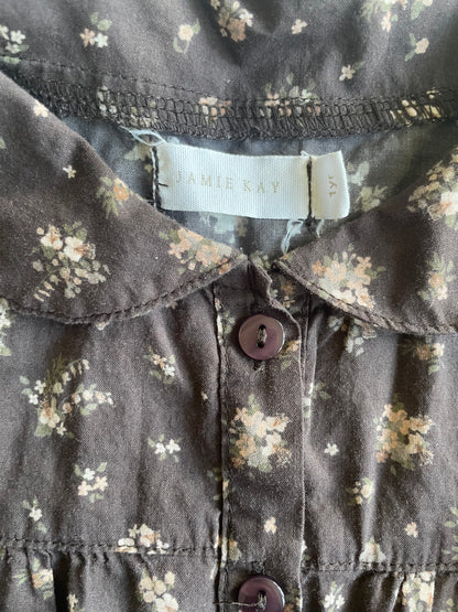 Jamie Kay Brown Floral Shirt - Size 1