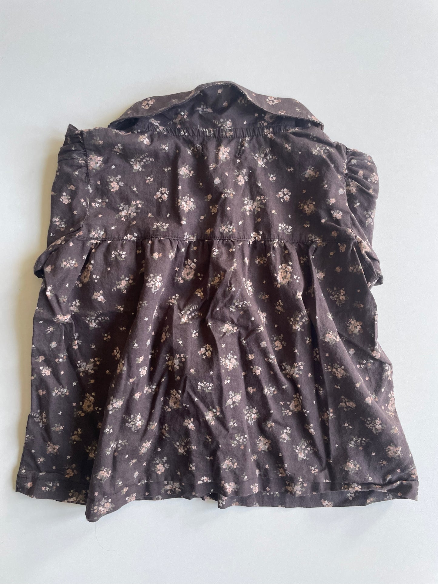 Jamie Kay Brown Floral Shirt - Size 1
