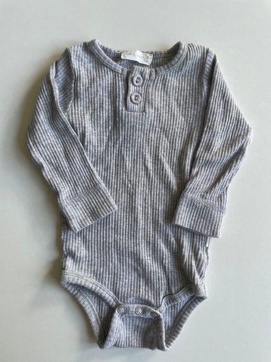 Jamie Kay Grey Essentials Bodysuit - 0-3 months