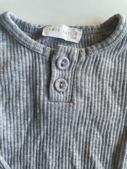 Jamie Kay Grey Essentials Bodysuit - 0-3 months