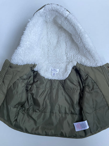 Pumpkin Patch Olive Green Jacket - 3-6 months