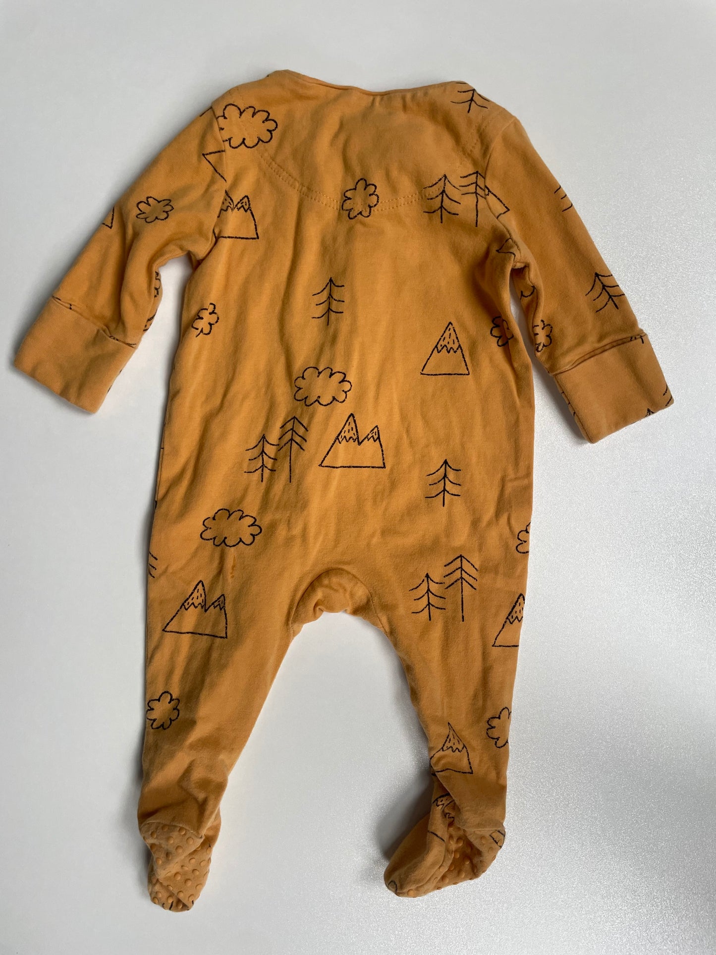 Cotton On Mountain Footed Zipsuit - 0-3 Months