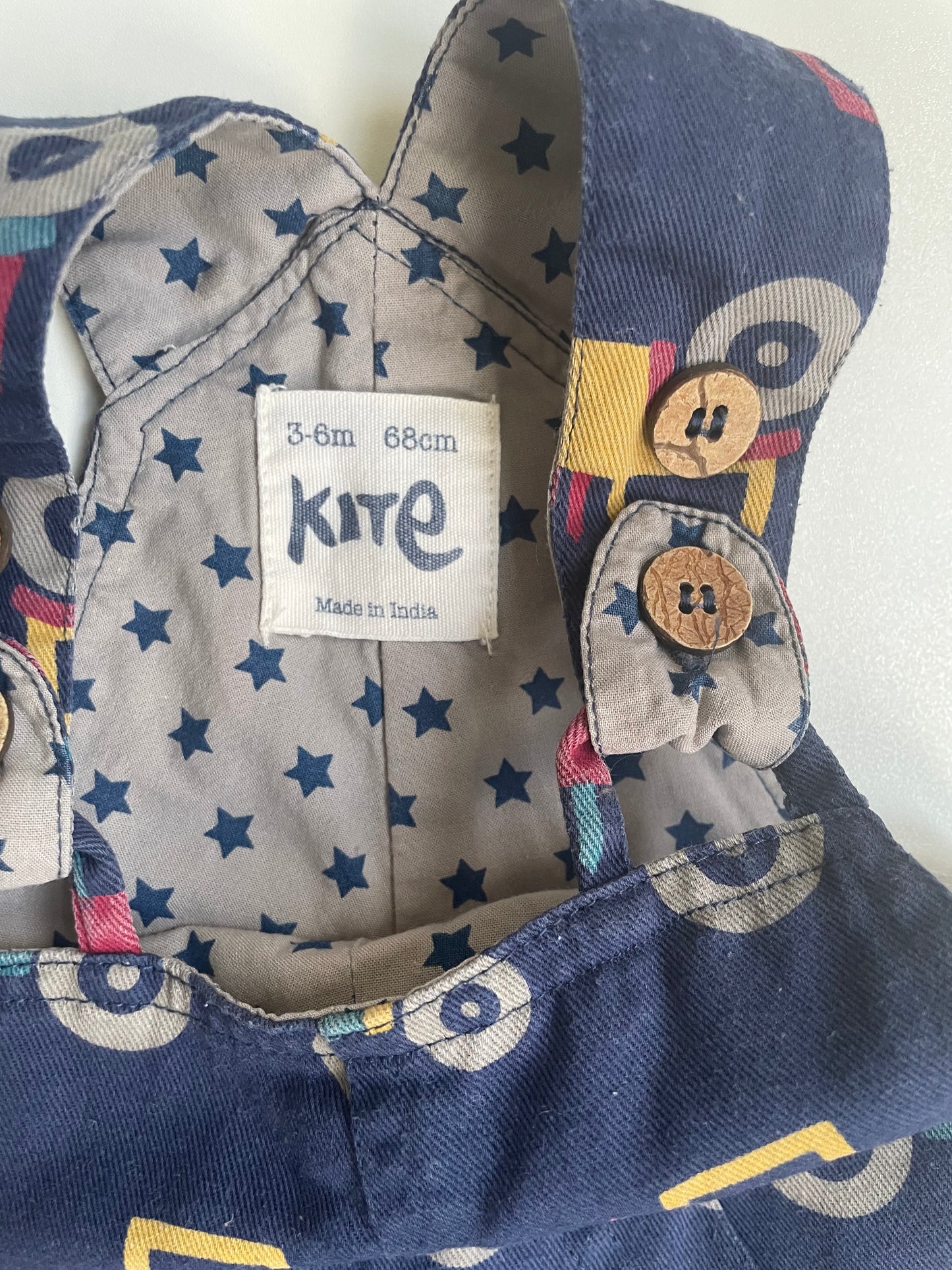 Kite Tractor Overalls - 3-6 Months