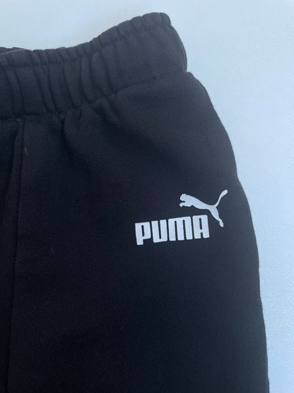 Puma Black Trackpants - 12-18 Months