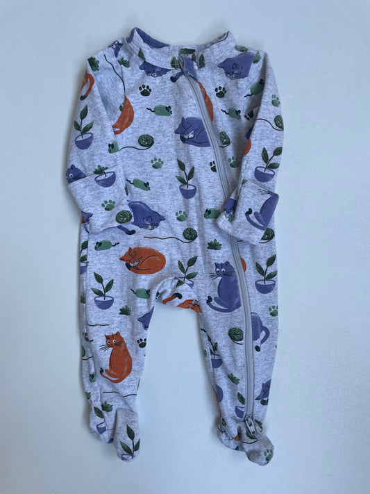 Teeny Weeny Zip Sleepsuit - Prem-Newborn