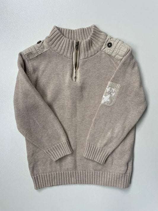 Beige Plane Jumper - Size 3