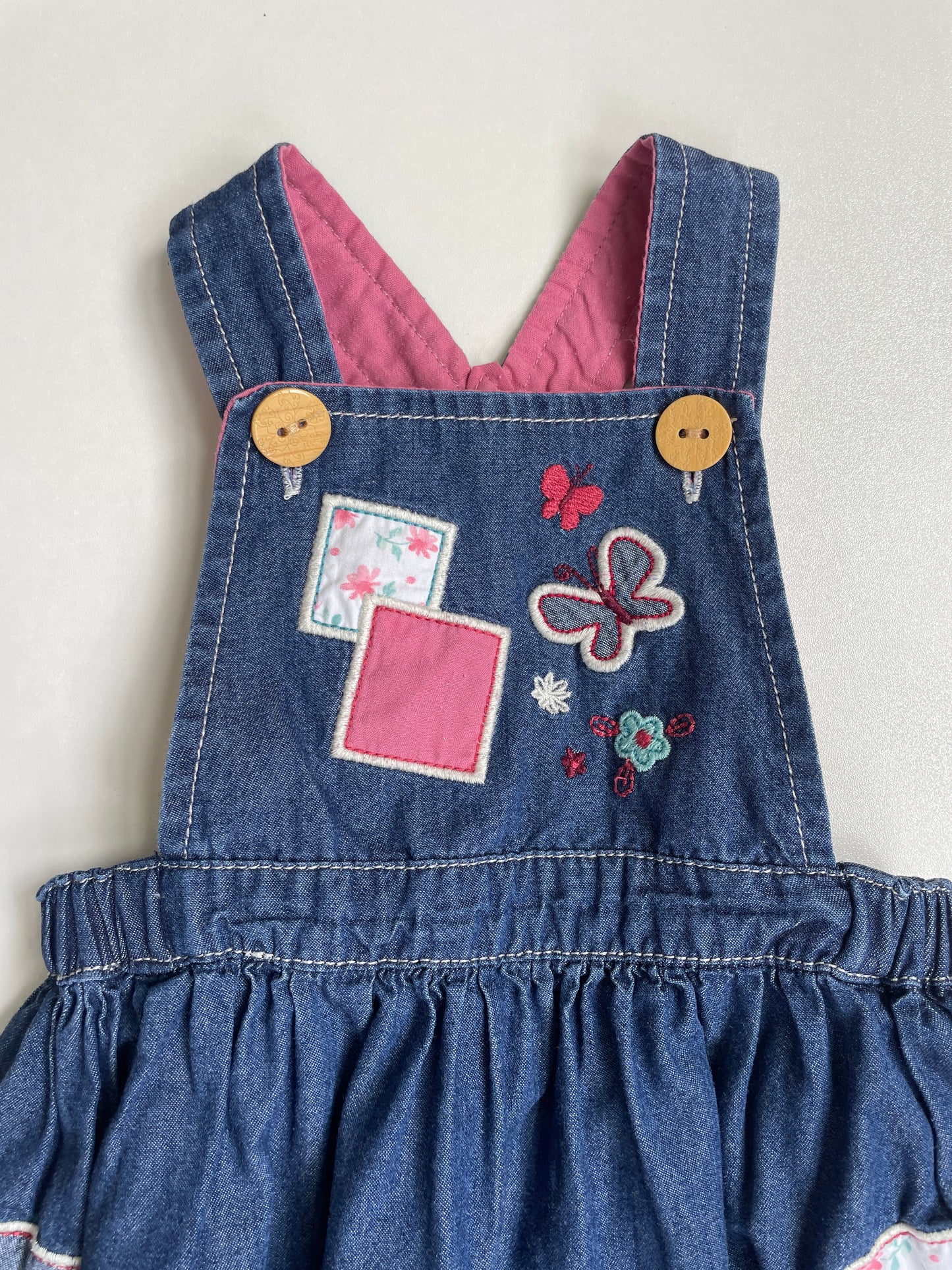 Pumpkin Patch Quilted Pinafore - 3-6 Months